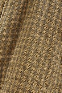 Metta Sailor Top ~ Textured Linen Check