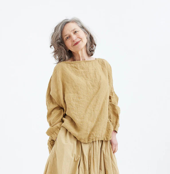 Sailor Boxy Top Light Linen