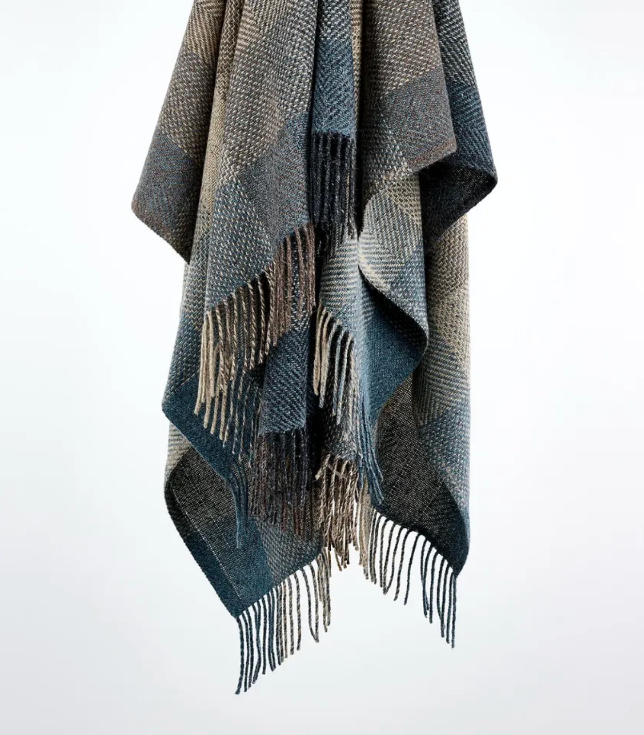 Avoca Mill Mohair & Tweed Throw - Storm