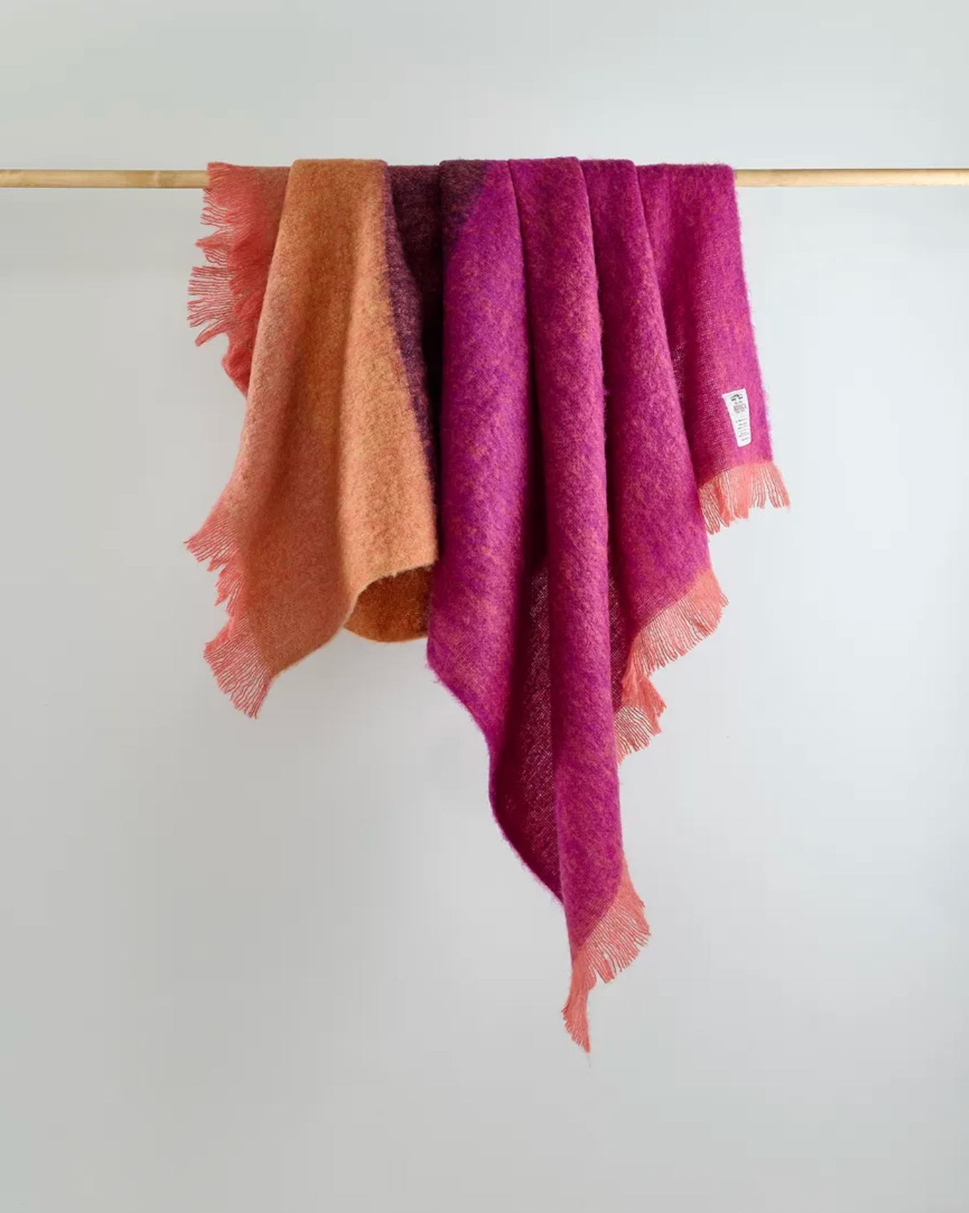Avoca Mill Mohair Throw - Fuschia