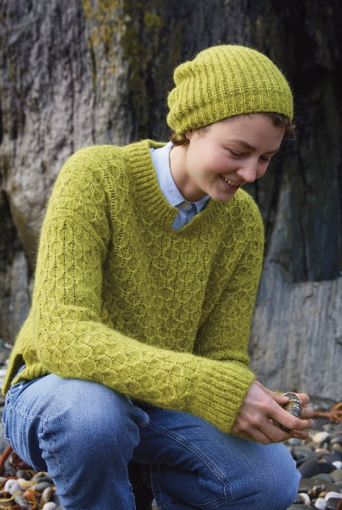 Fisherman Out of Ireland ~ Ladies Boxy Ribbed Polo Neck Sweater