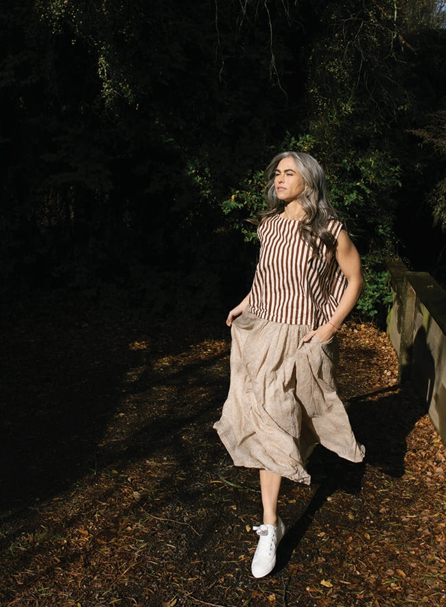 Metta ~ Ulla Skirt Ginza Printed Voile