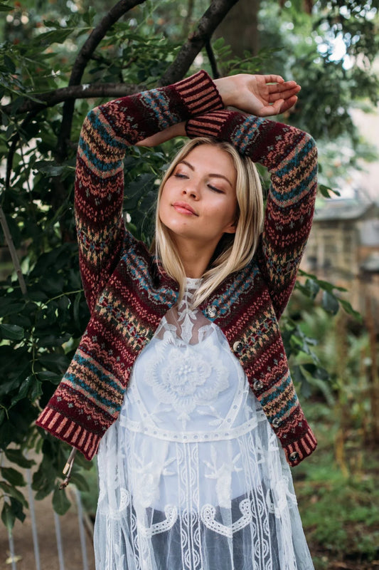 ERIBÉ ~ Ladies Westray Shetland Wool Cardigan