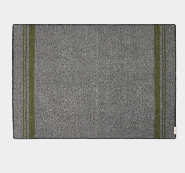 Waverley Mills Field Blanket Charcoal Green
