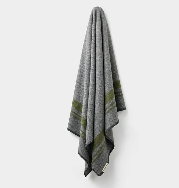 Waverley Mills Field Blanket Charcoal Green