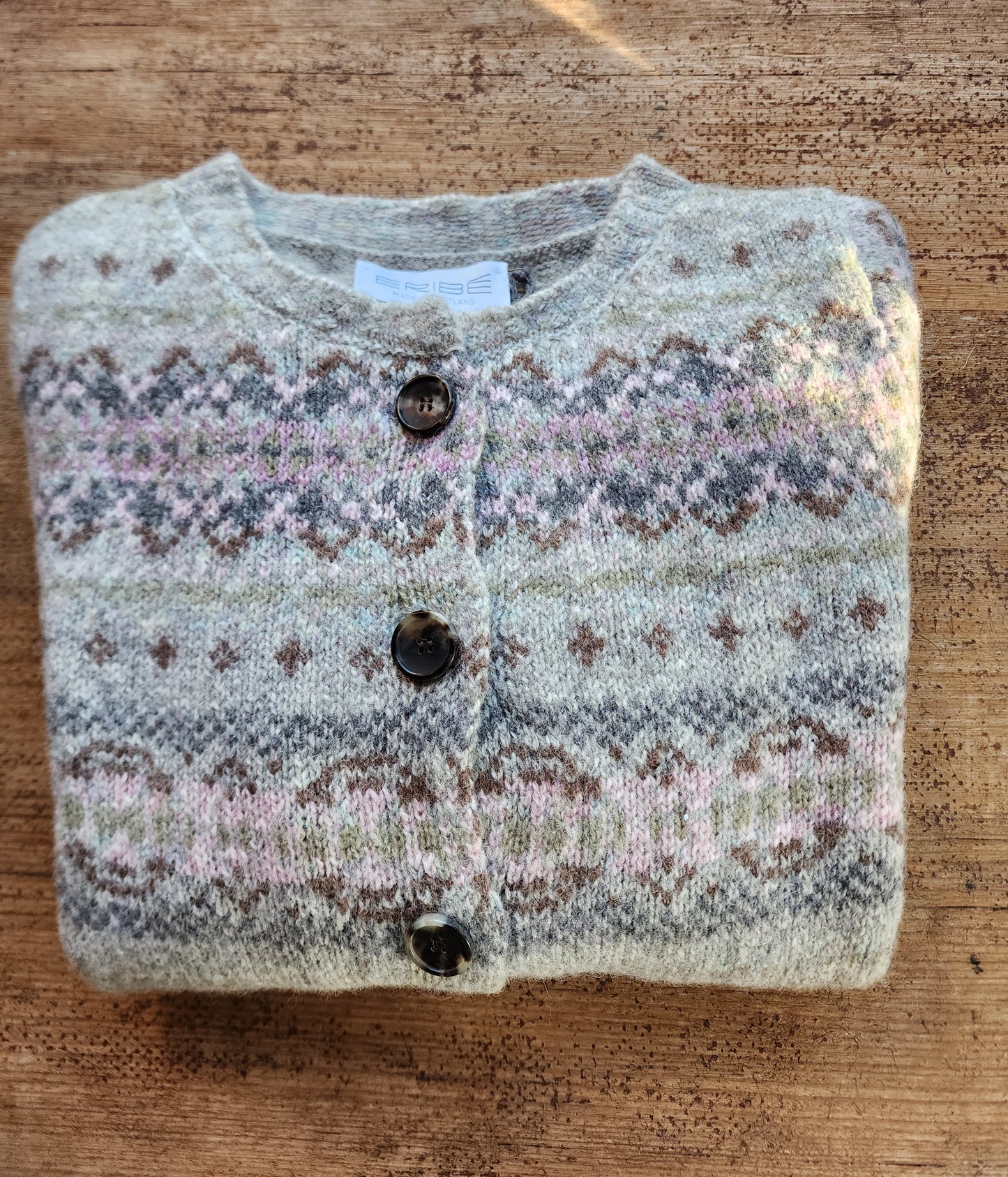 ERIBÉ Westray Shetland Wool Cardigan