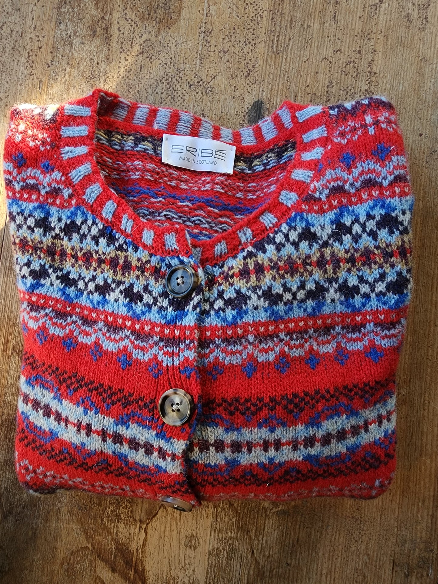ERIBÉ Westray Shetland Wool Cardigan