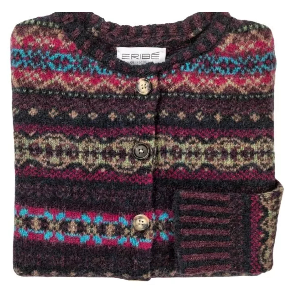 ERIBÉ Westray Shetland Wool Cardigan