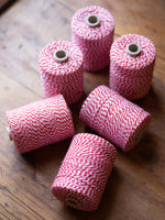 Red and White Cotton String 200g