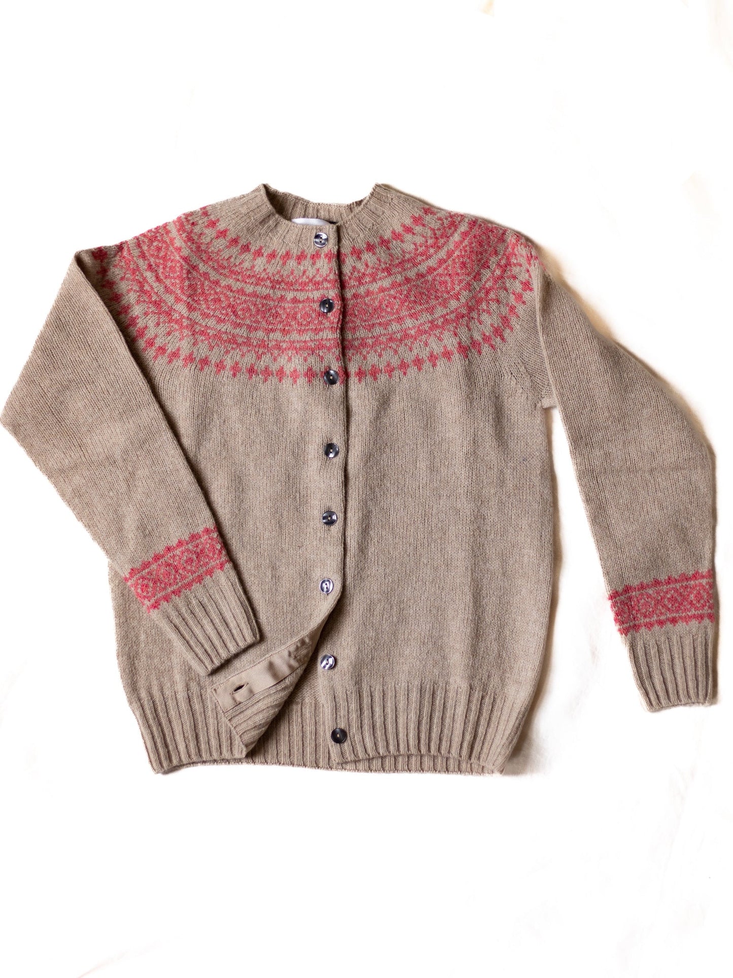 Supersoft Two Tone Fairisle Cardi