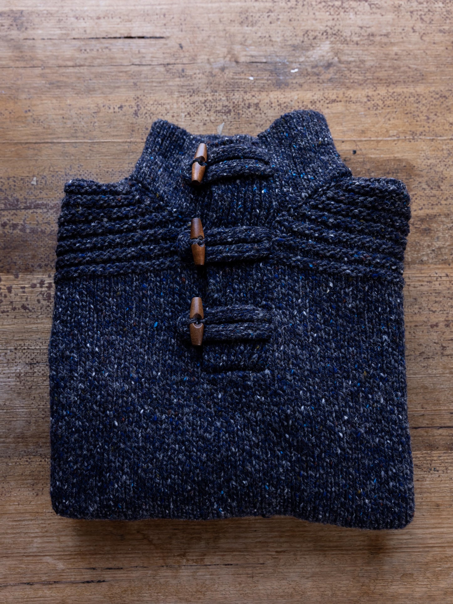 Fisherman Out of Ireland ~ Mens Donegal Toggle Neck Jumper