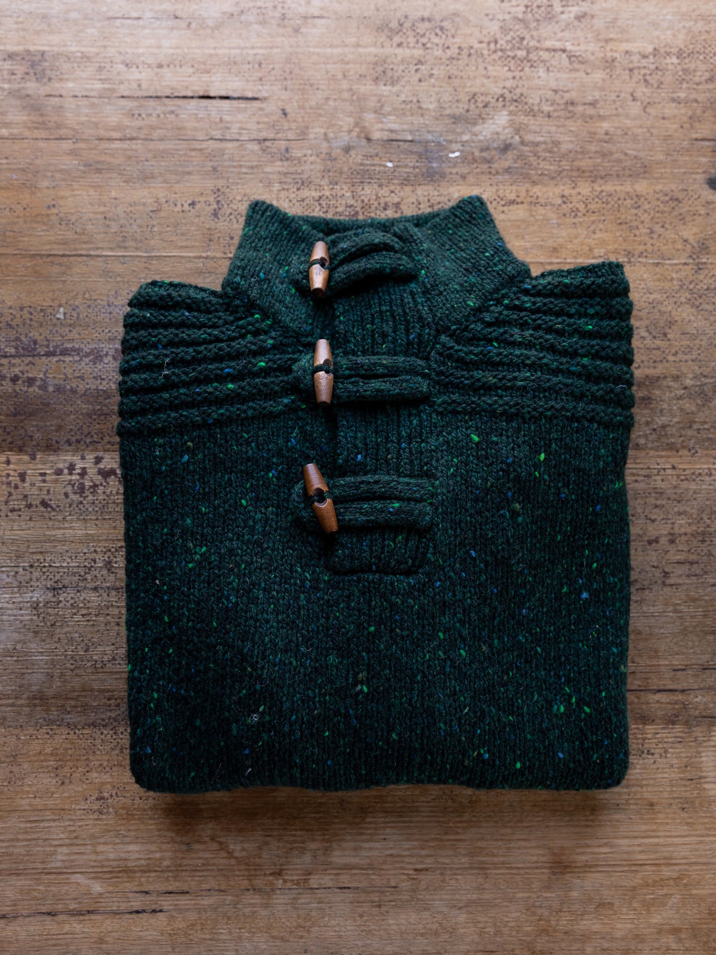 Fisherman Out of Ireland ~ Mens Donegal Toggle Neck Jumper