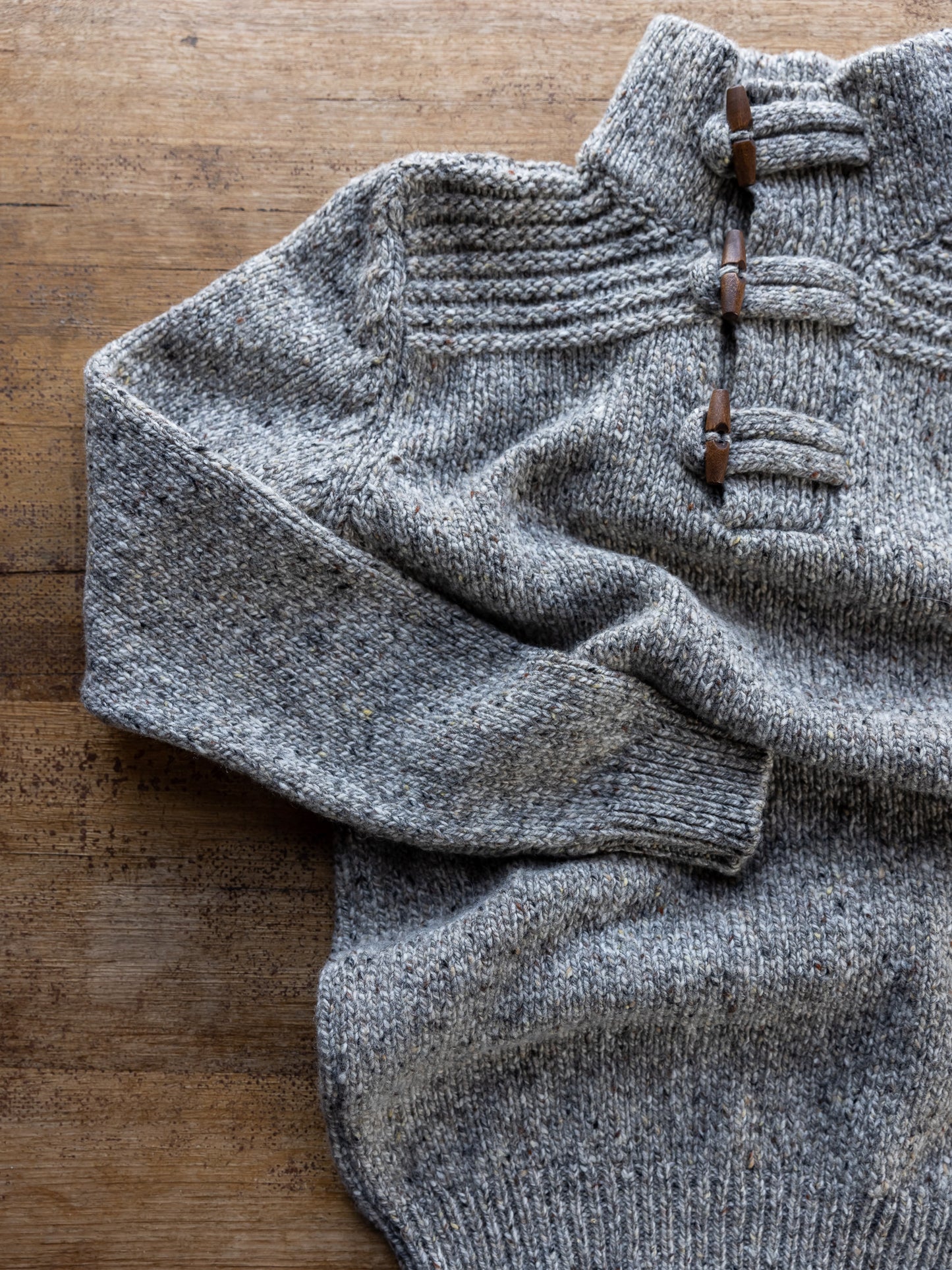 Fisherman Out of Ireland ~ Mens Donegal Toggle Neck Jumper