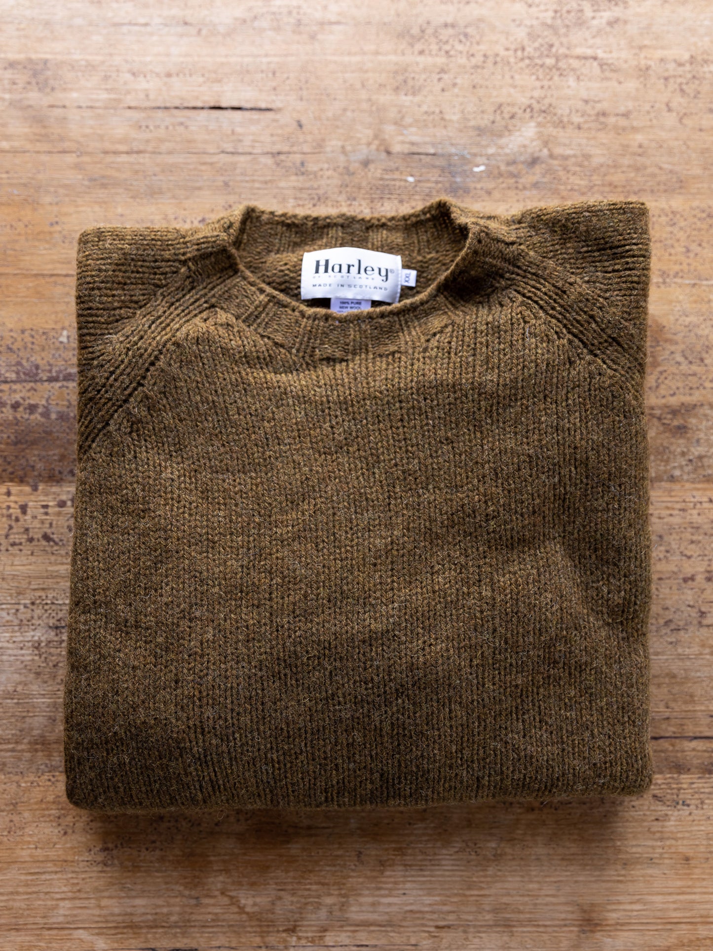 Harley Scottish Mens Chunky Ecology Wool Crew