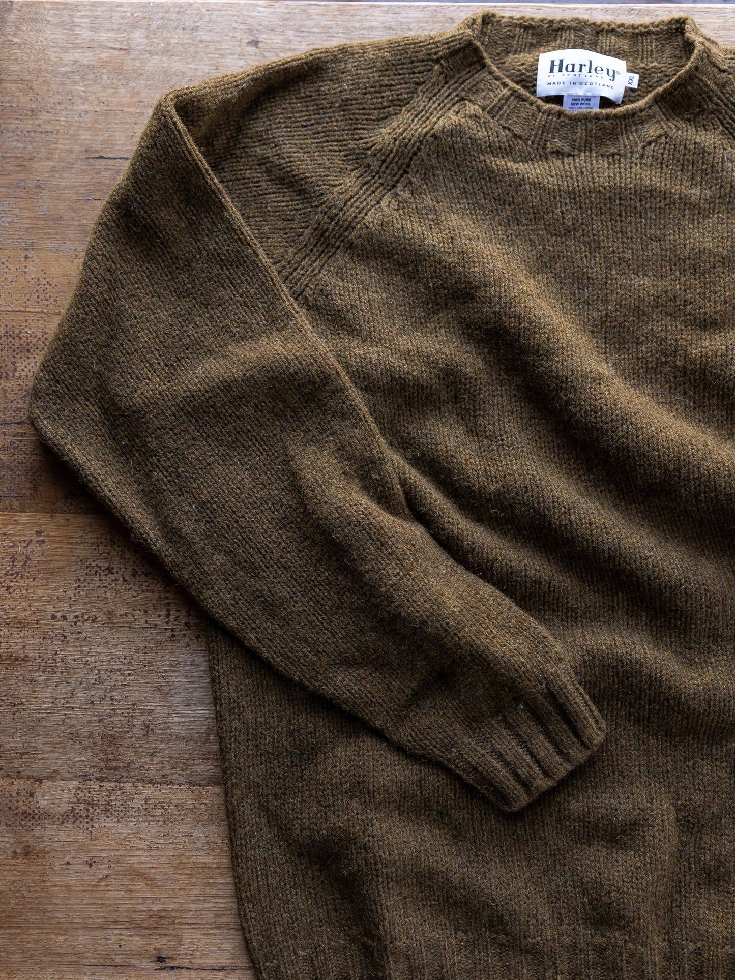 Harley Scottish Mens Chunky Ecology Wool Crew