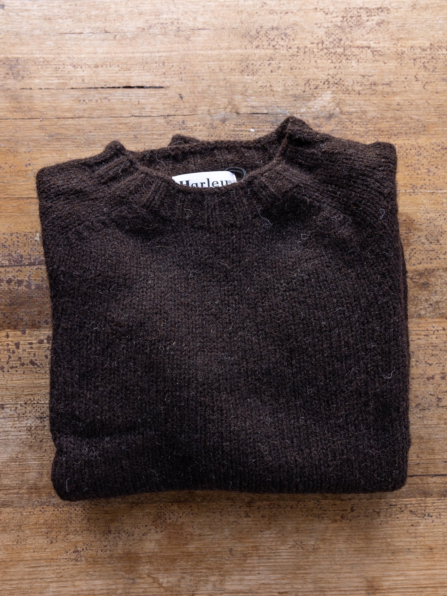 Harley Scottish Mens Chunky Ecology Wool Crew
