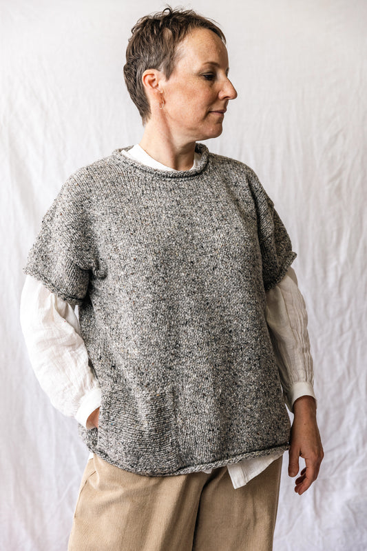 Fisherman Out of Ireland ~ Ladies rolled edge Tee Shirt with Pocket