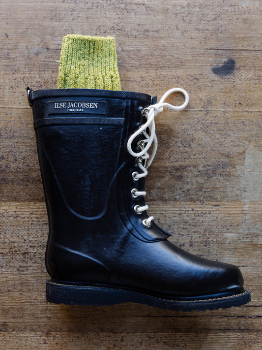 Ilse Jacobsen Mid Lace up Boot ~ Black