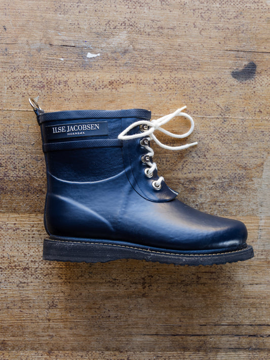 Ilse Jacobsen Rub 2 Short Lace up Boot ~ Indigo