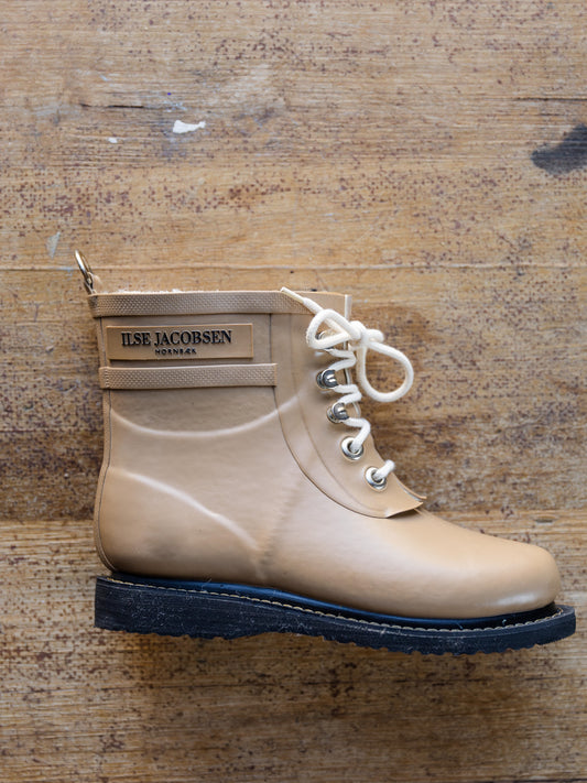 Ilse Jacobsen Rub 2 Short Lace up Rain Boot ~ Otter