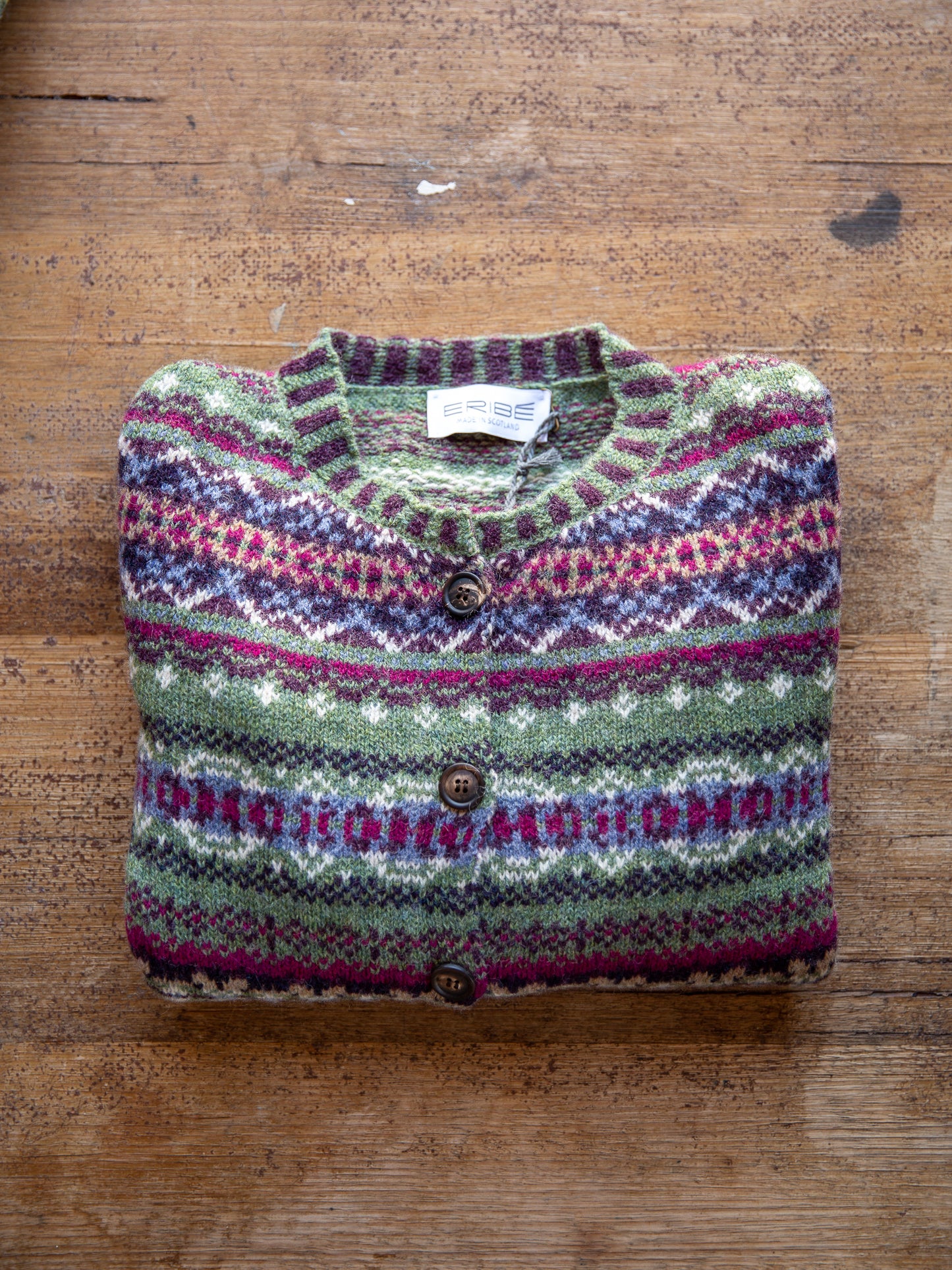 ERIBÉ Westray Shetland Wool Cardigan
