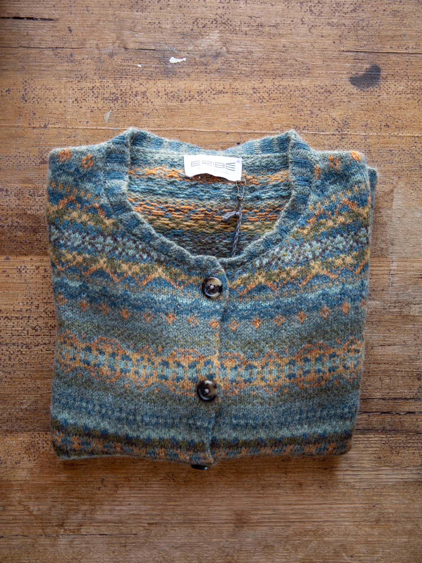ERIBÉ Westray Shetland Wool Cardigan