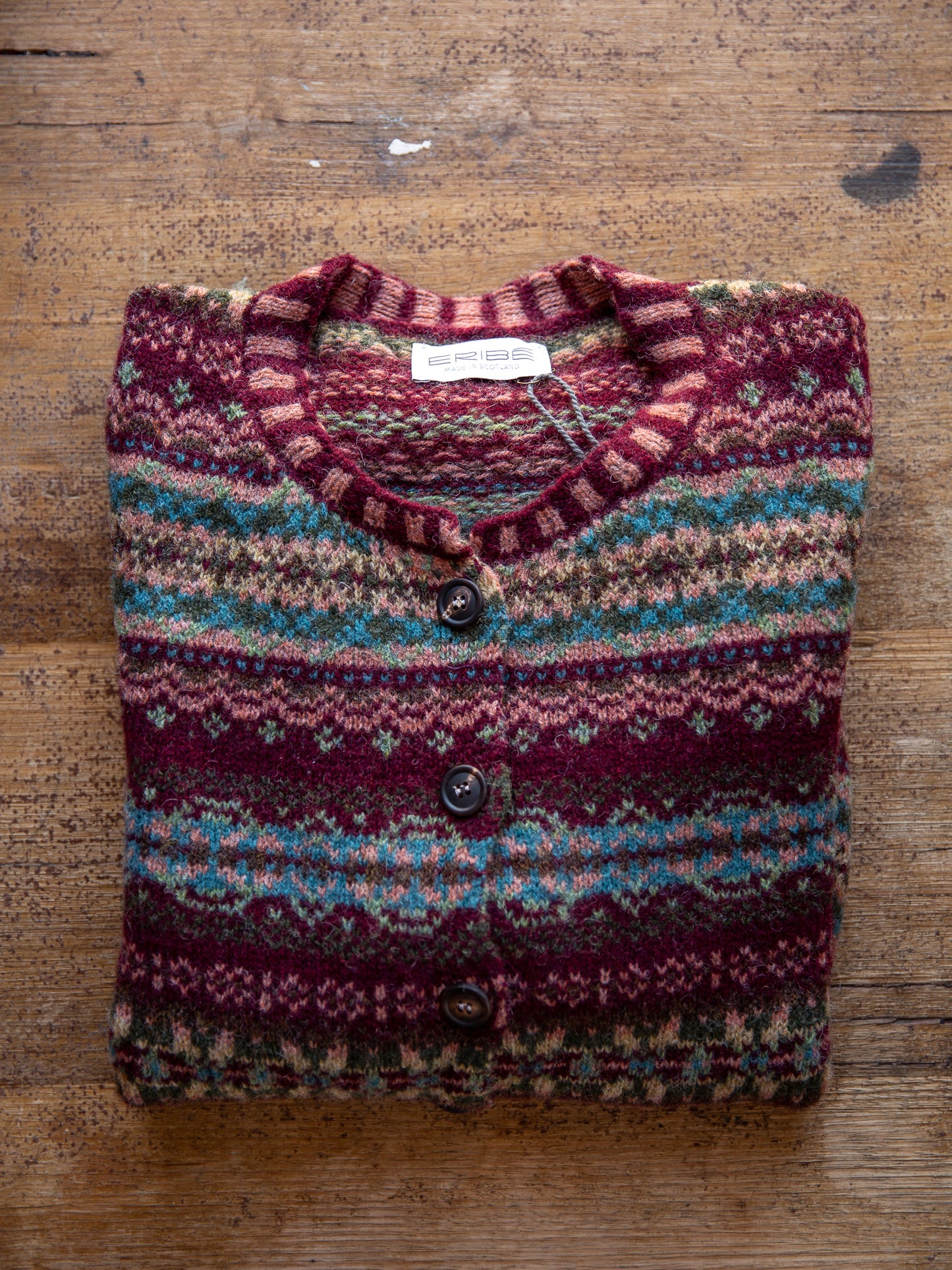 ERIBÉ Westray Shetland Wool Cardigan