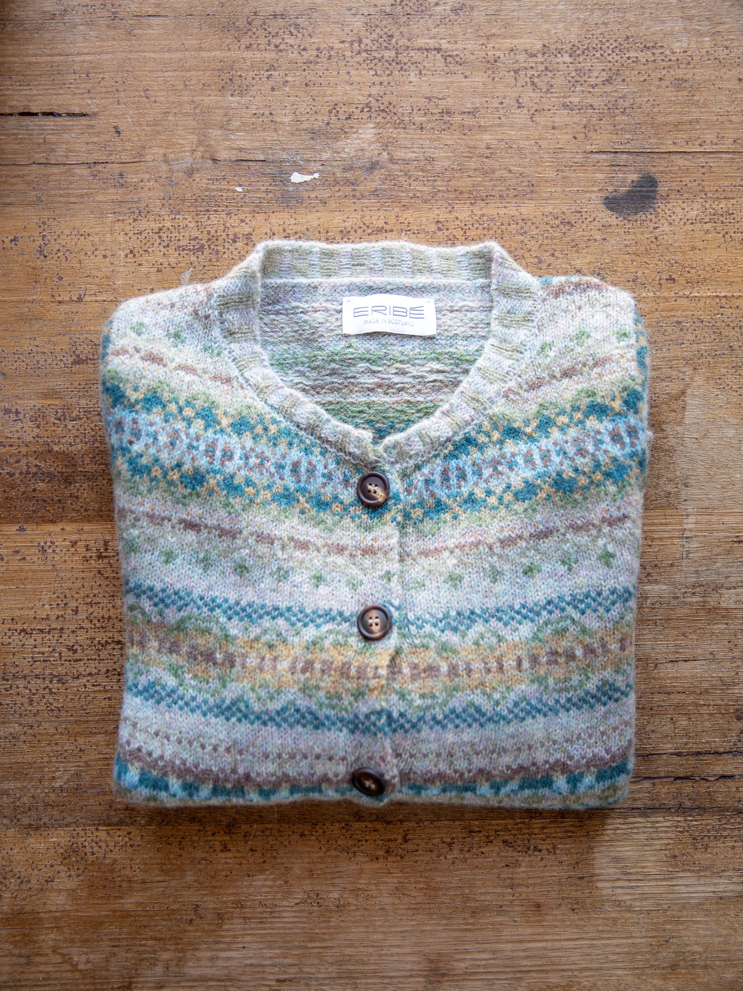 ERIBÉ Westray Shetland Wool Cardigan