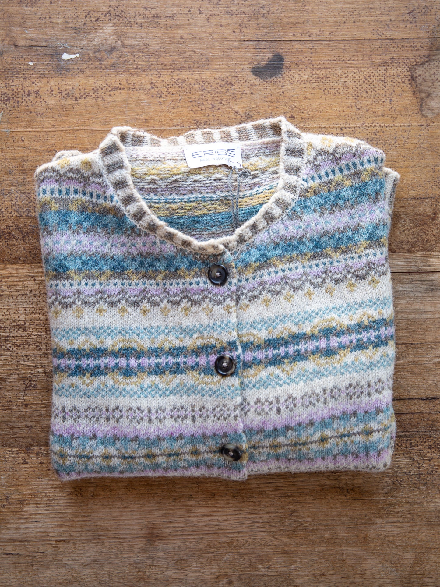 ERIBÉ Westray Shetland Wool Cardigan
