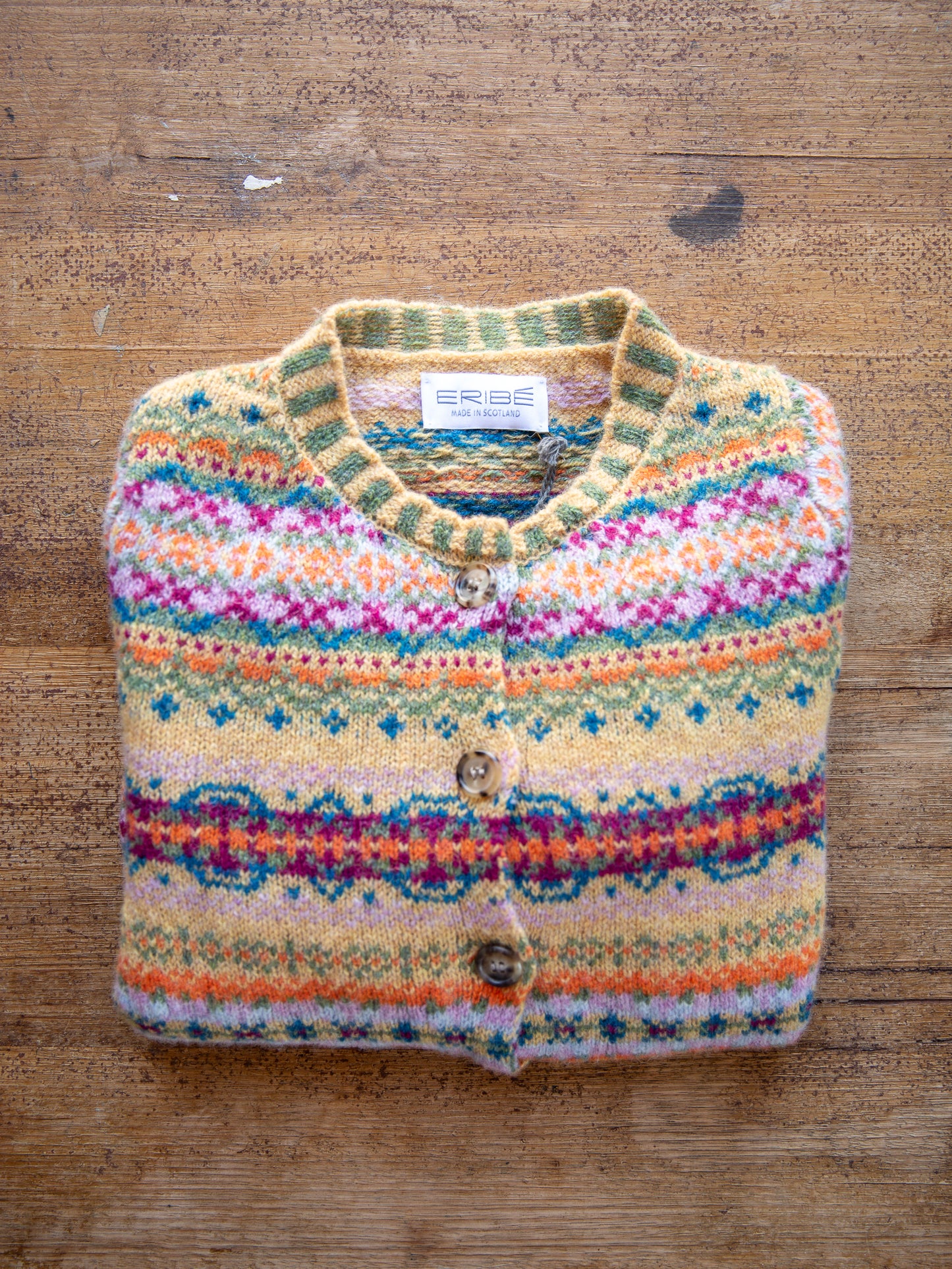 ERIBÉ Westray Shetland Wool Cardigan