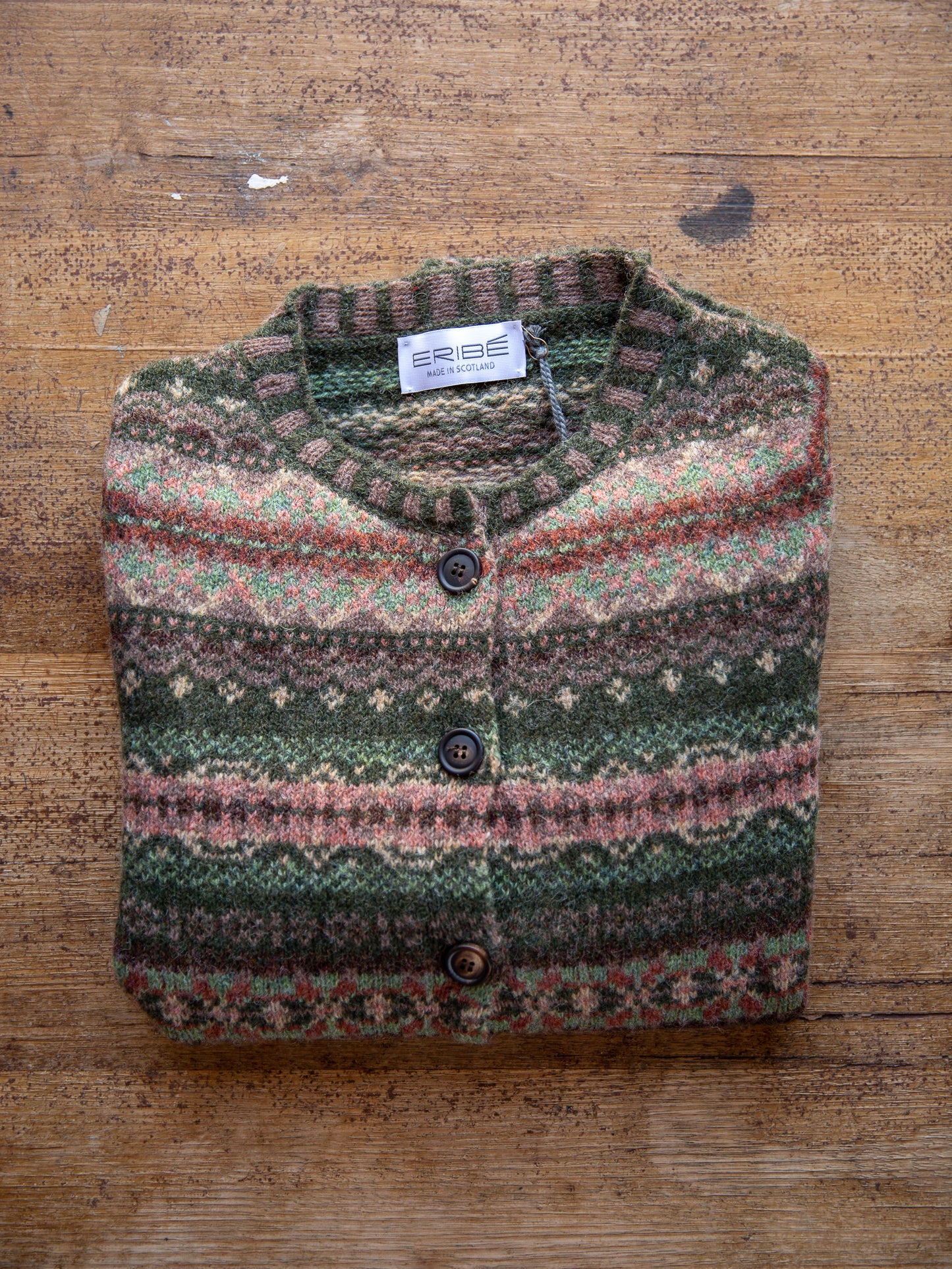 ERIBÉ Westray Shetland Wool Cardigan