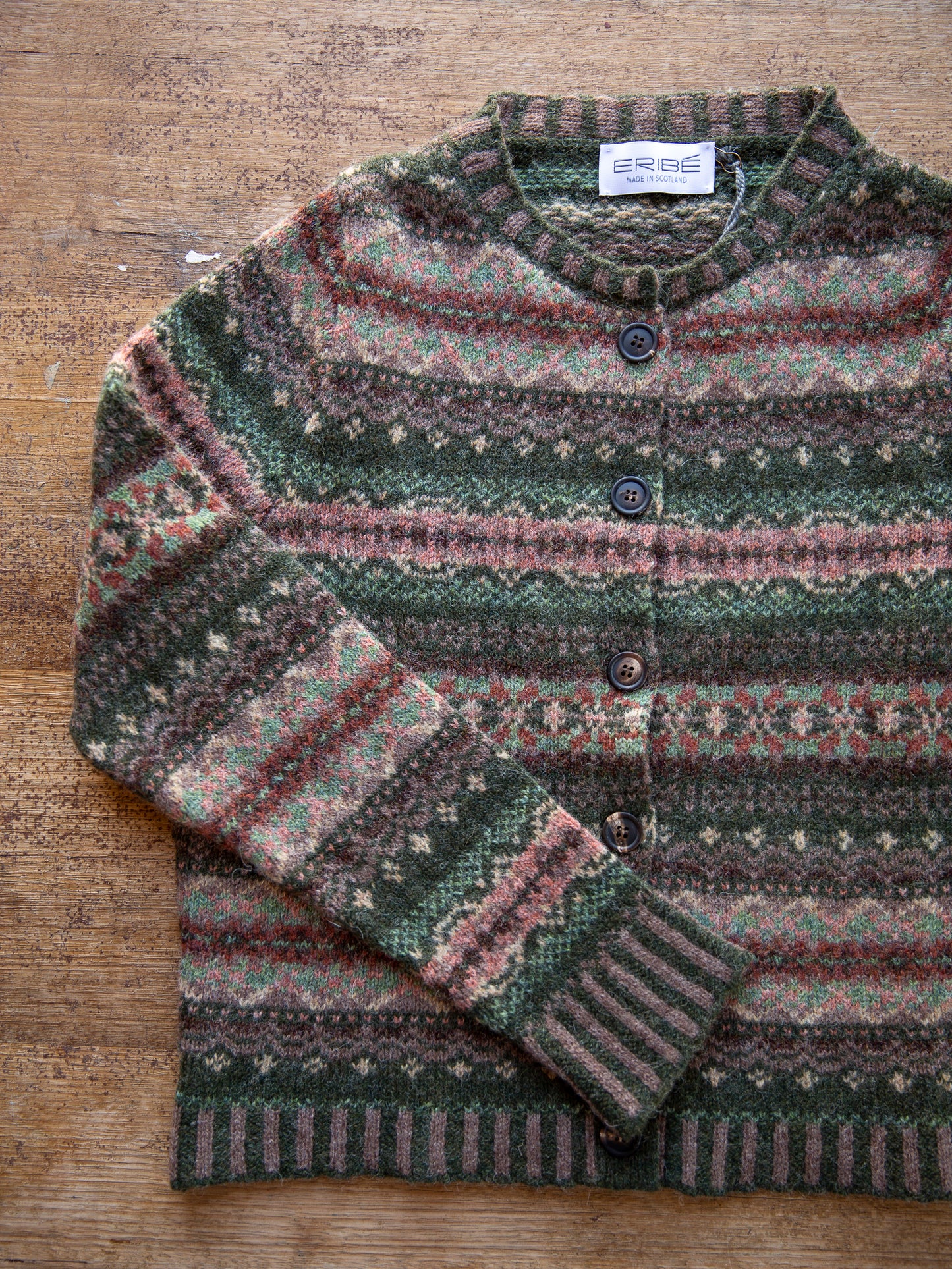 ERIBÉ Westray Shetland Wool Cardigan