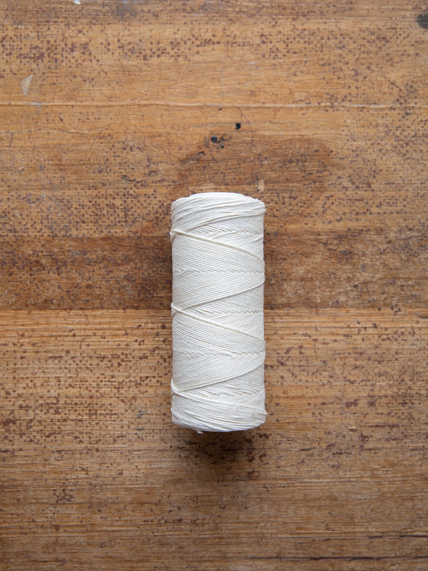 White Polished Linen Twine