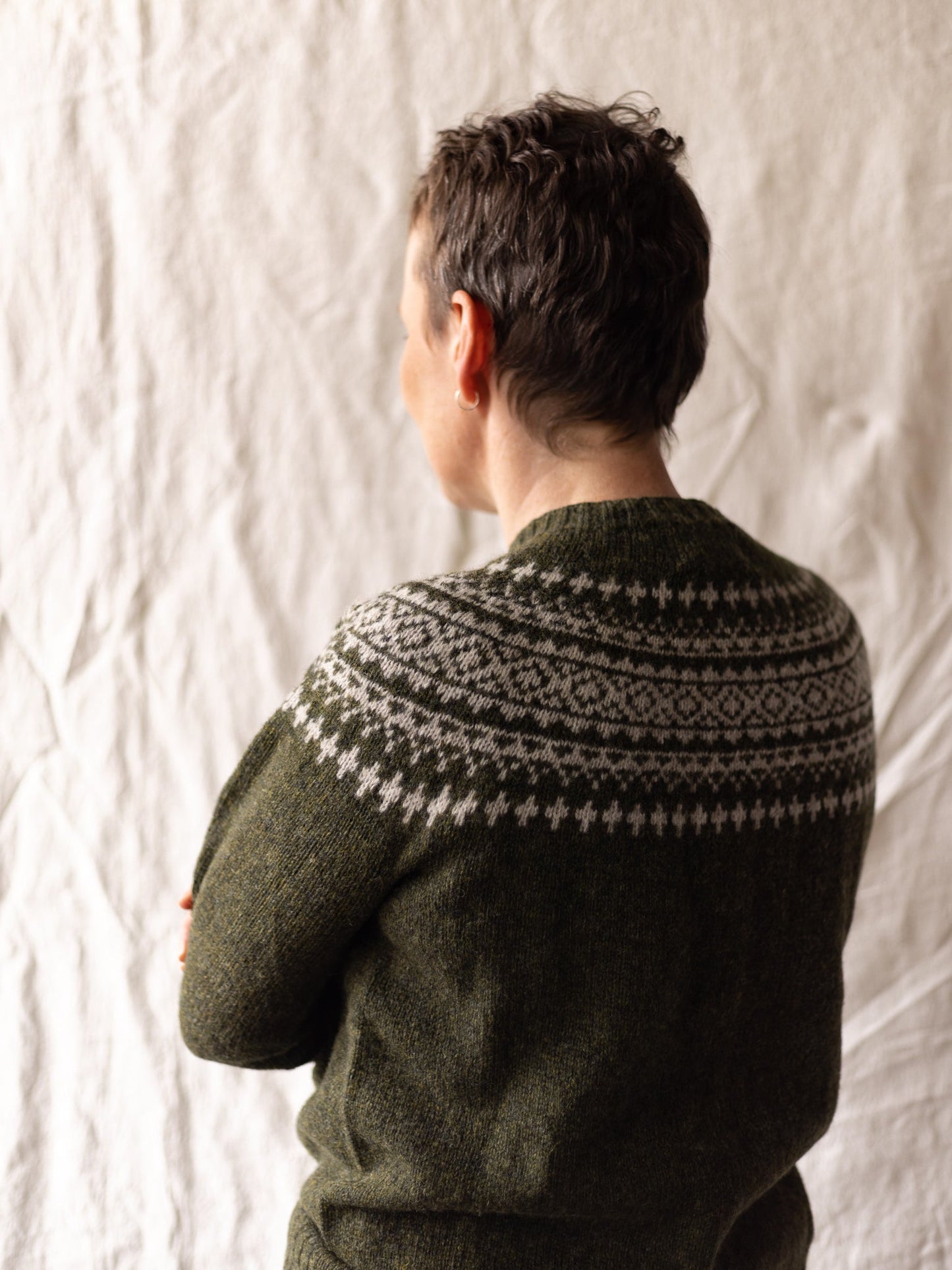 Supersoft Two Tone Fairisle Cardi