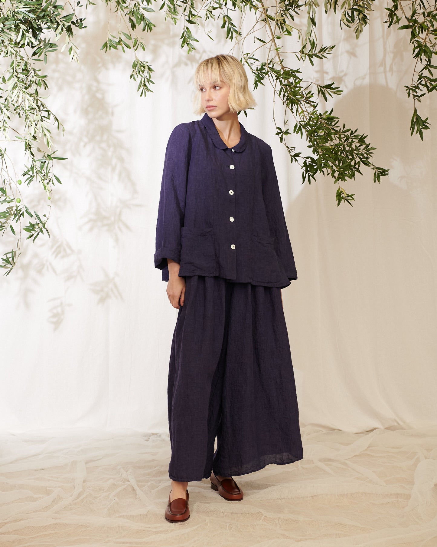 Manteau Noir ~ Siena Wide Leg Linen Pants