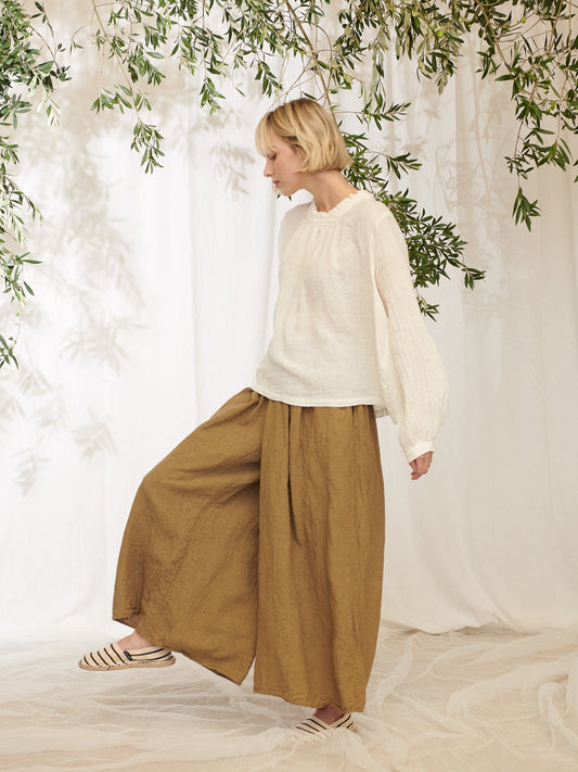 Manteau Noir ~ Siena Wide Leg Linen Pants