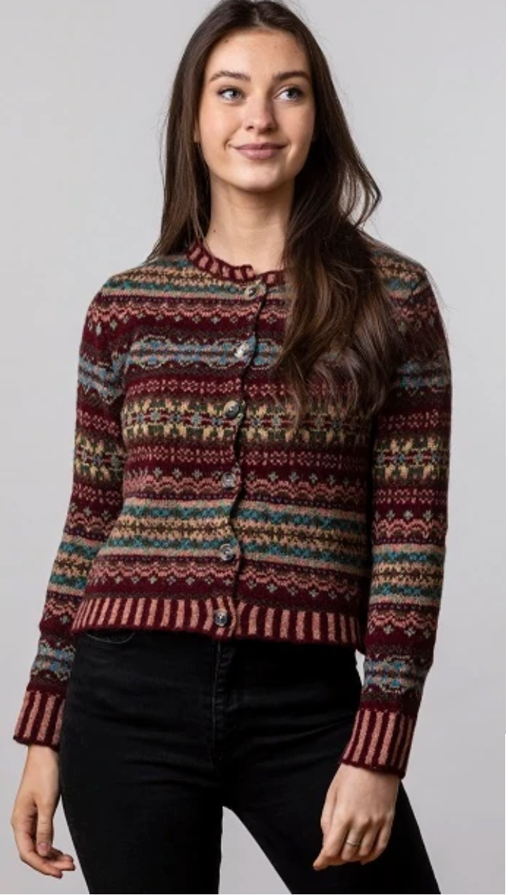 ERIBÉ Westray Shetland Wool Cardigan