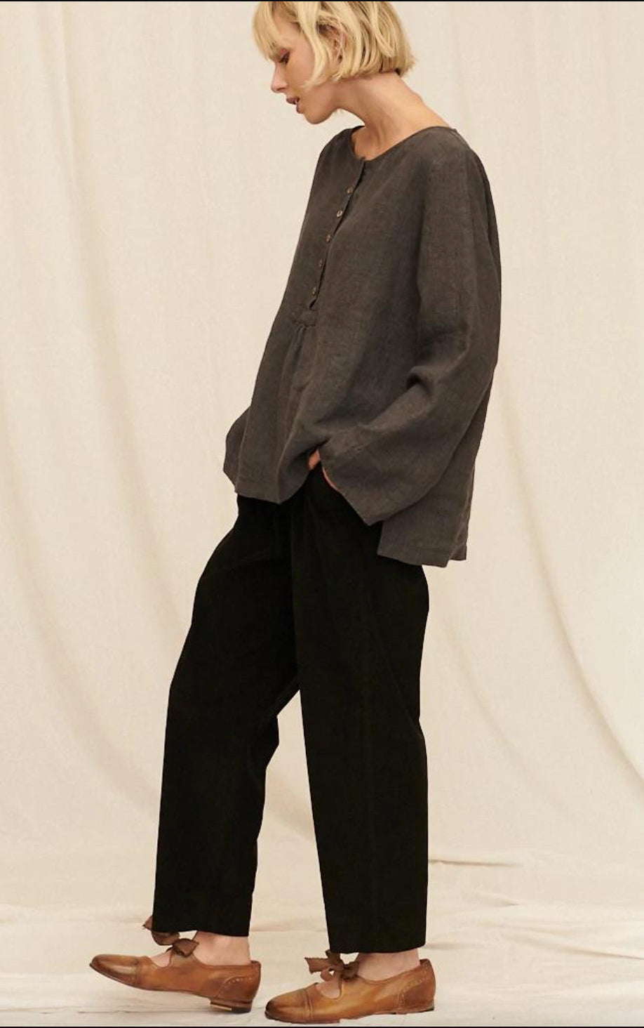 Manteau Noir Eloise Corduroy Pants