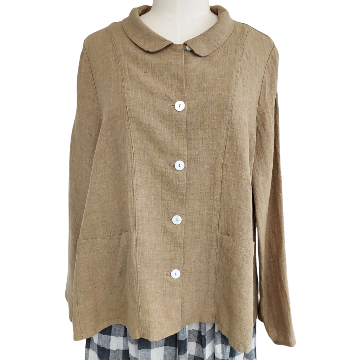 Jonnie Linen Shirt Jacket - Manteau Noir