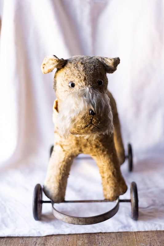 Vintage Dog on Wheels toy