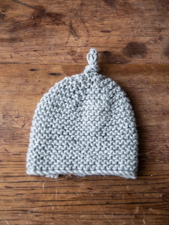 Hand Knitted Alpaca Baby Beanies and Booties