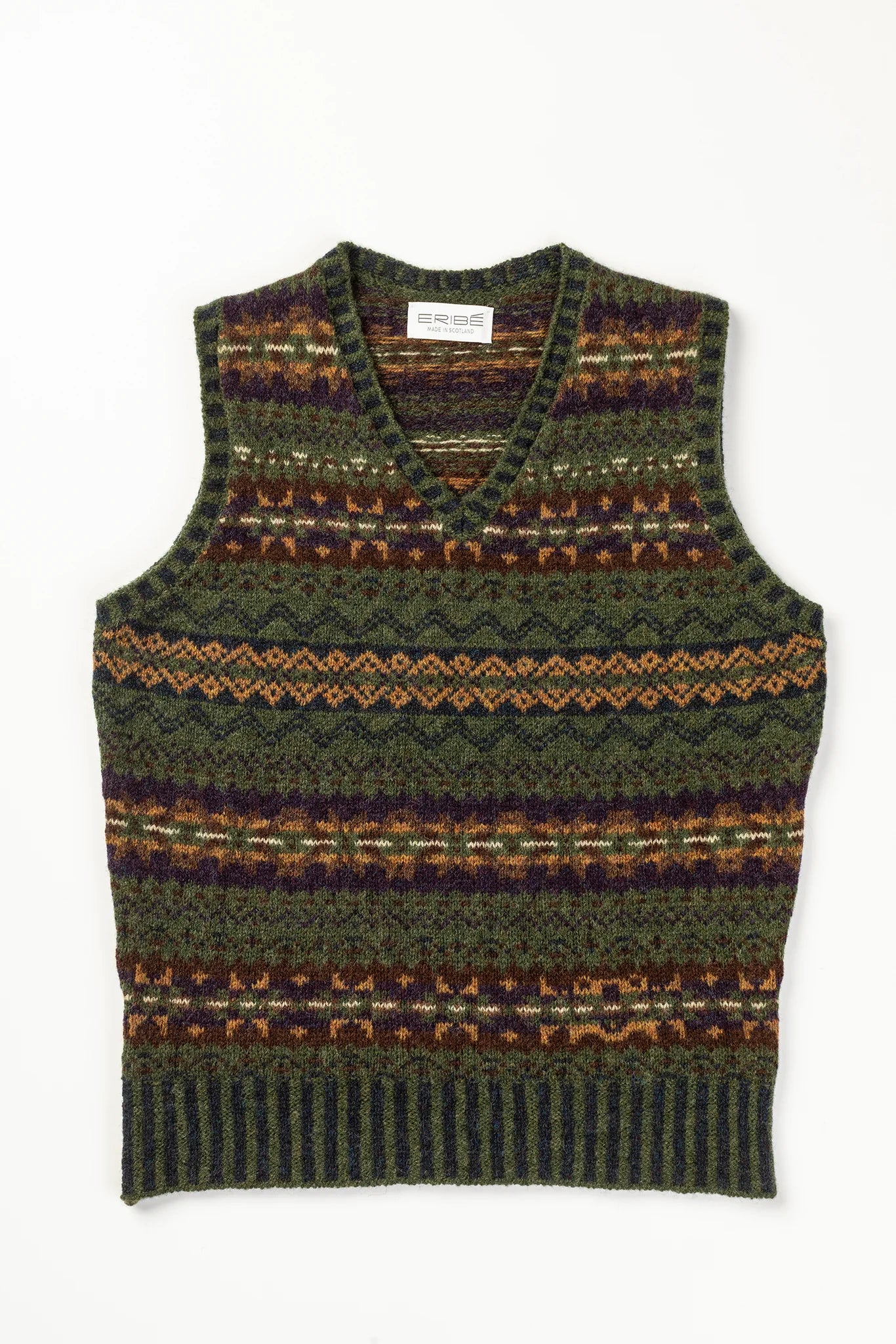 ERIBÉ Brodie Vest (V4200) XL ERIBÉ ~ Mens Brodie Fairisle Vest – The Evandale Village Store