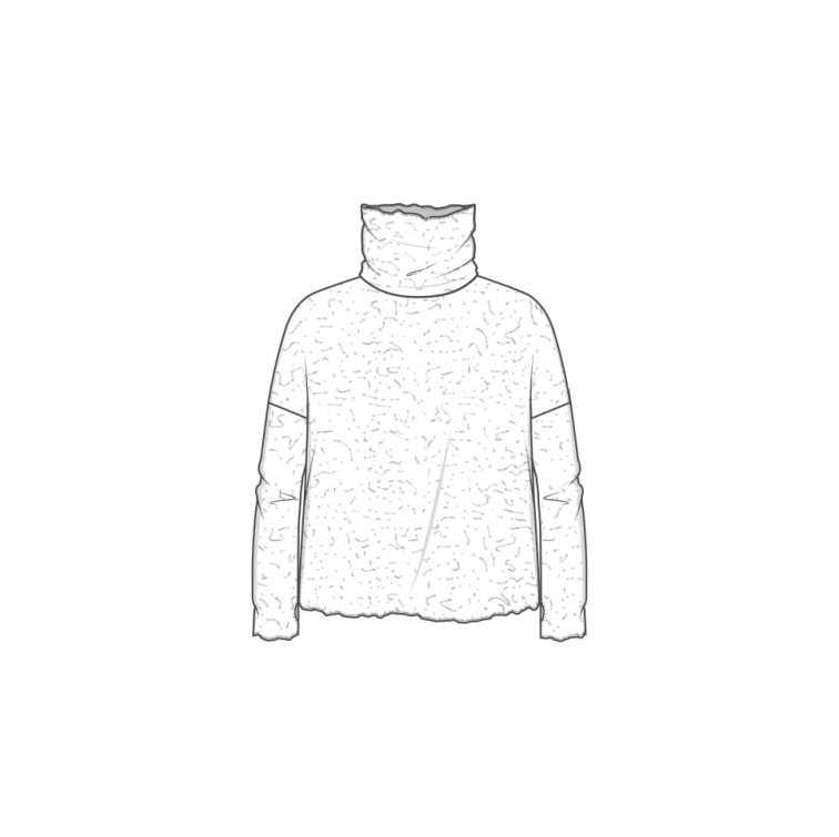 By Basics ~ Bubble Shirt with Roll Neck Merino