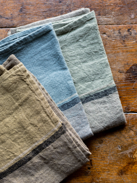 Charvet ~ French Linen Tea Towel "Dublin"