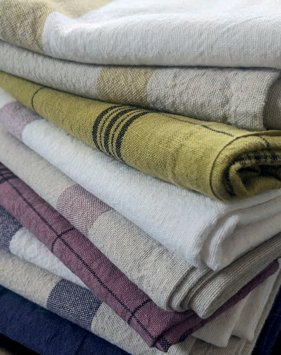 Charvet ~ Phenix Recycled Linen Cotton Tea Towel