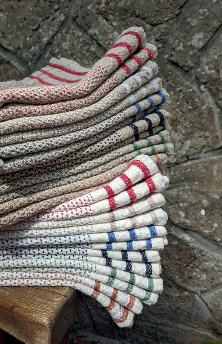 Charvet Editions Maya Linen Cotton Tea Towel & Placemat