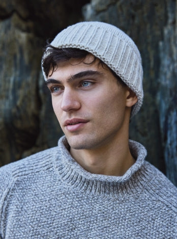 Fisherman ~ Chunky Seed Stitch Saddle Neck Jumper