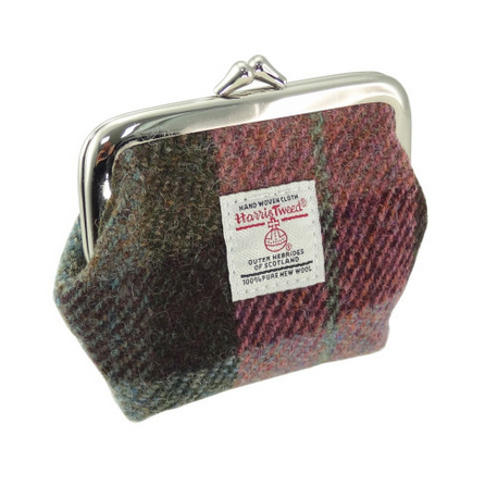 Scottish Harris Tweed Eigg Coin Purse with Clasp