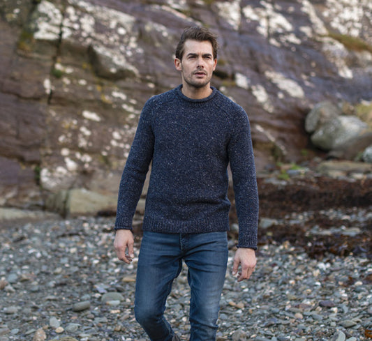 Fisherman Out of Ireland ~ Mens Saddle Neck Jumper