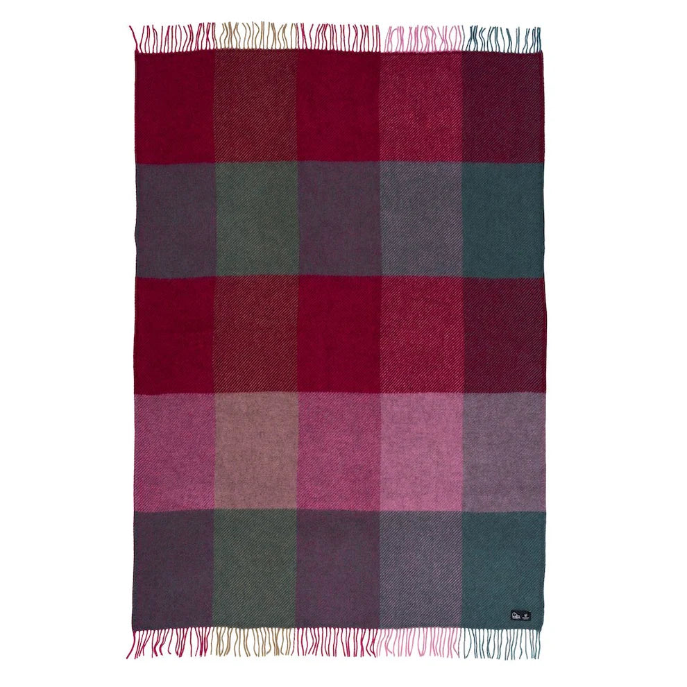 Klippan Gotland Checked Woven Wool Blanket